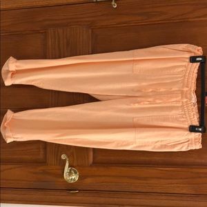 Linen crop pants